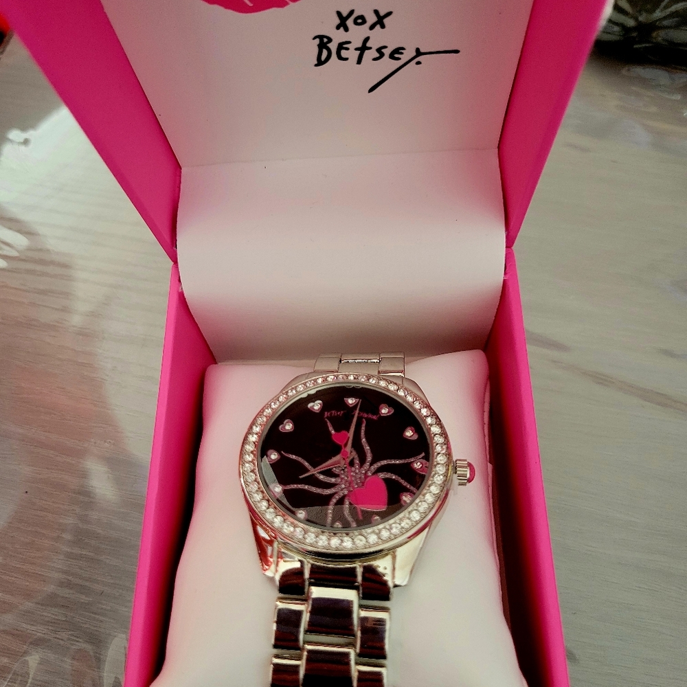New In Box Betsey Johnson Watch. Never Worn